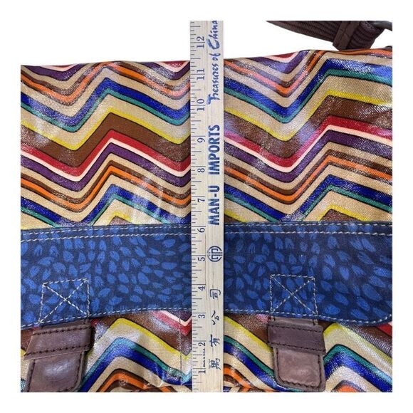 Fossil Key-Per Briefcase Coated Canvas Multi Messenger Bag with Wallets Set of 4 - Picture 5 of 13